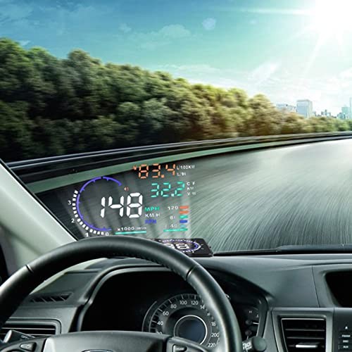 Car HUD, A8 5.5 Inches Head up Display Windshield Screen Display Head up