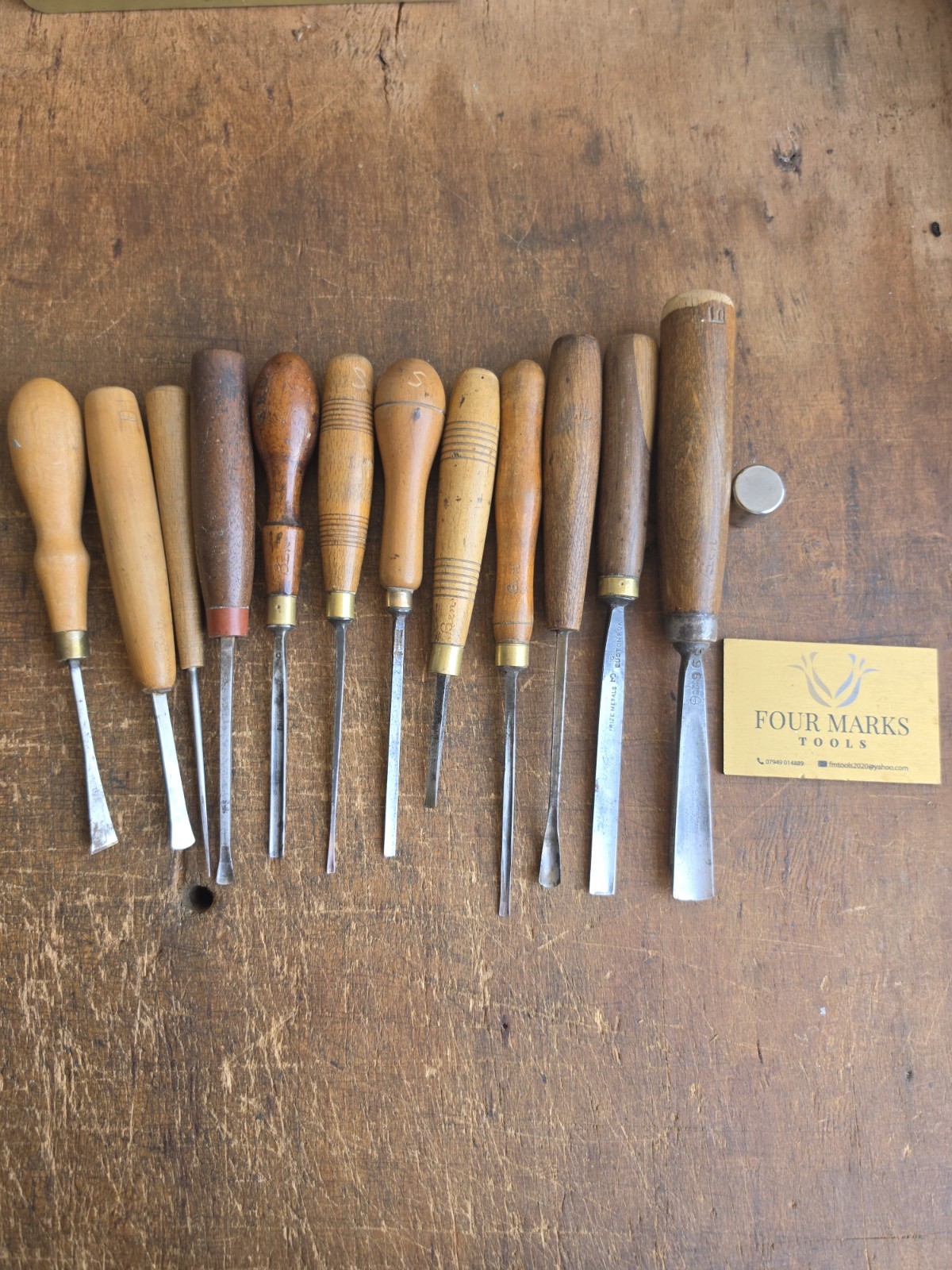 12 x Wood Carving Chisels And Gouges Sheffield Steel Ben Harms Collection