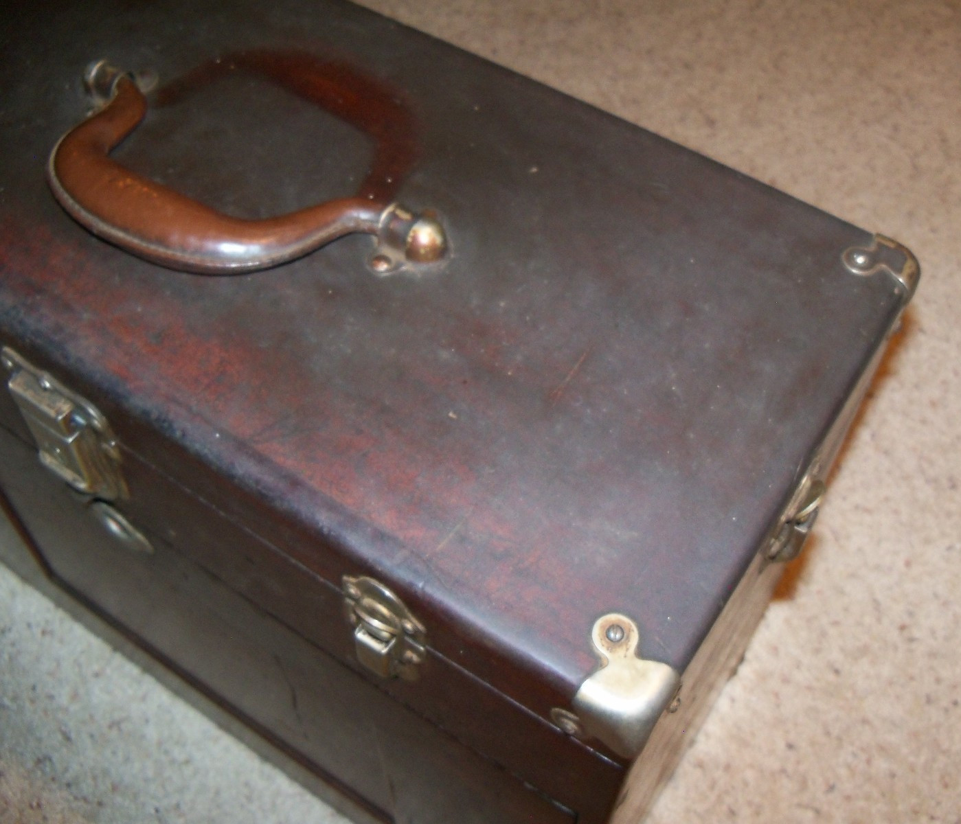 Vintage 11 Drawer Wood Gerstner Machinist Tool Chest Box Model 042, 42, Mahogany