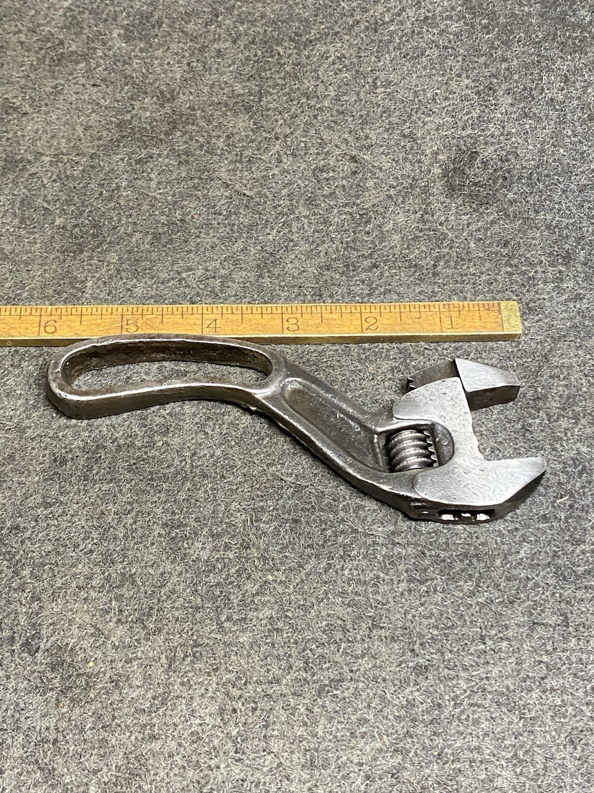 Vintage 6” Bemis And Call Style Offset Adjustable Wrench Unbranded USA