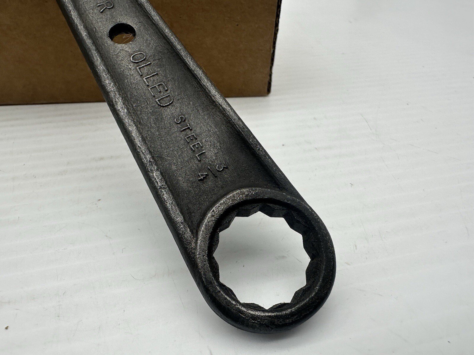 Vintage Auto-Kit No 100 Forged Controlled Steel Wrench Combination 7/8 3/4 USA