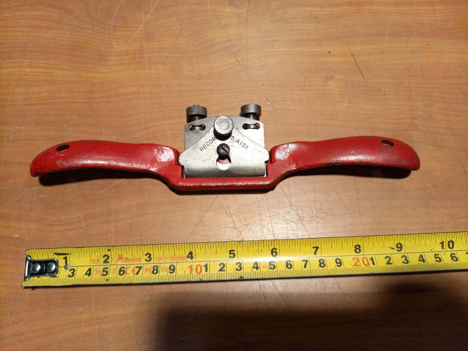 Vintage Record No A151 Spoke Shave, Flat Sole, Ex Vint Cond