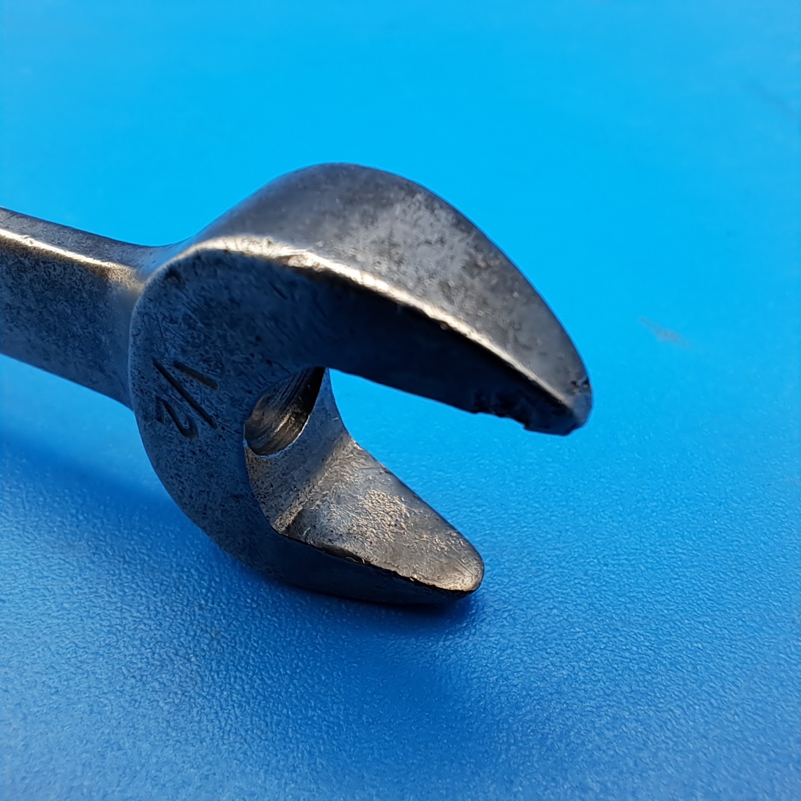 Vintage Snap-on 7/16 x 1/2 Wedge-Grip Open End Wrench, No S-1416W, 1953, USA
