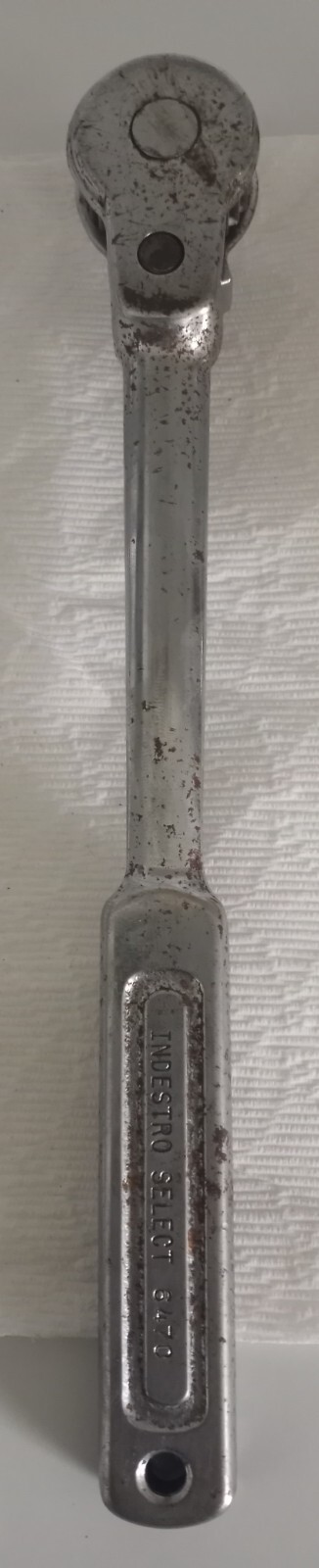 Indestro Select 1/2” Drive Open Gear Ratchet Model 6470 Made In USA Vintage