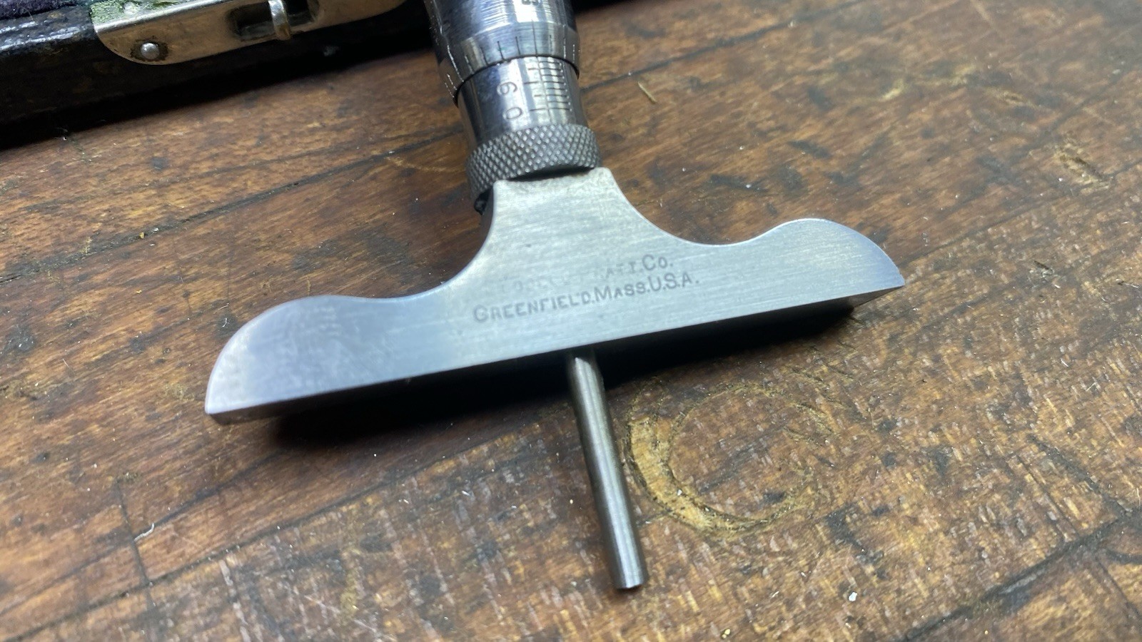 Vintage Goodell Pratt Co. Depth Micrometer Machinist Tools Hole Gauge With Case