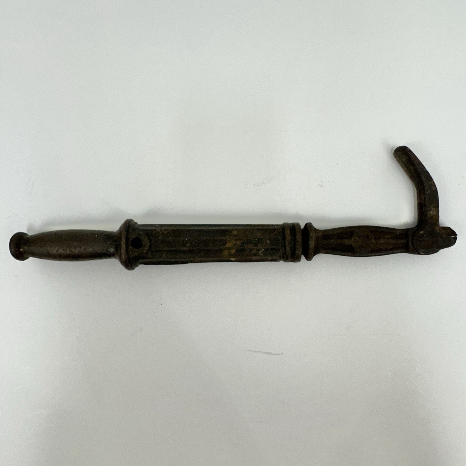 Three Antique Cast Iron Slide Hammer Nail Pullers Morrill Suregrip Rustic /cb