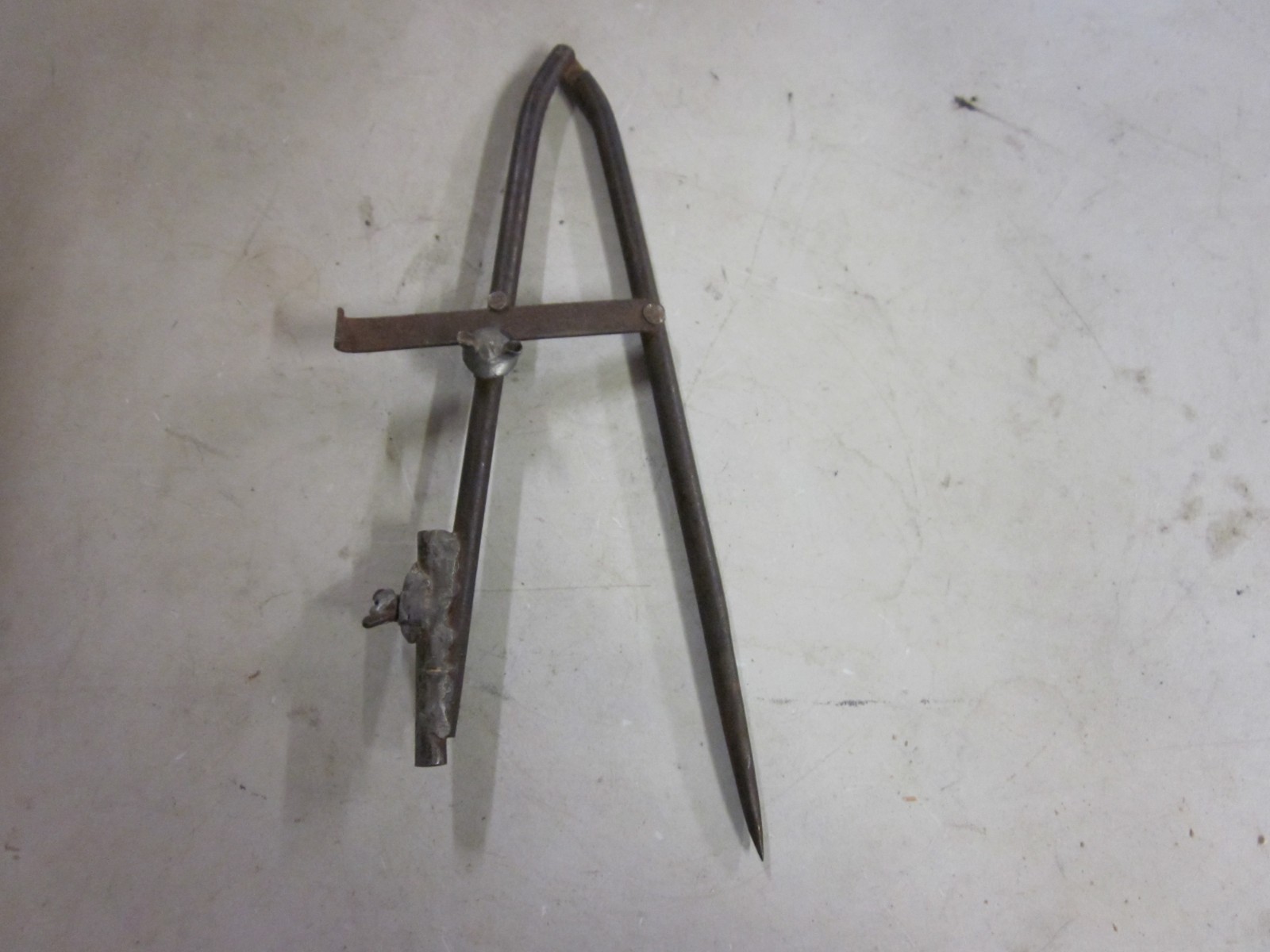 Primitive Log Cabin Building Homemade Scribe Rustic Antique Carpentry Tool