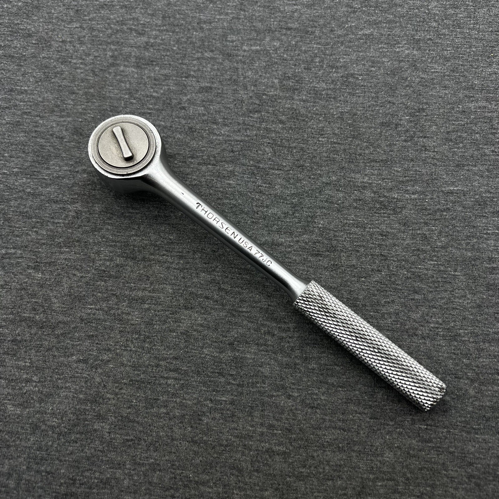 Vintage Thorsen 3/8″ Drive Knurled Grip Ratchet 77JC Made In USA