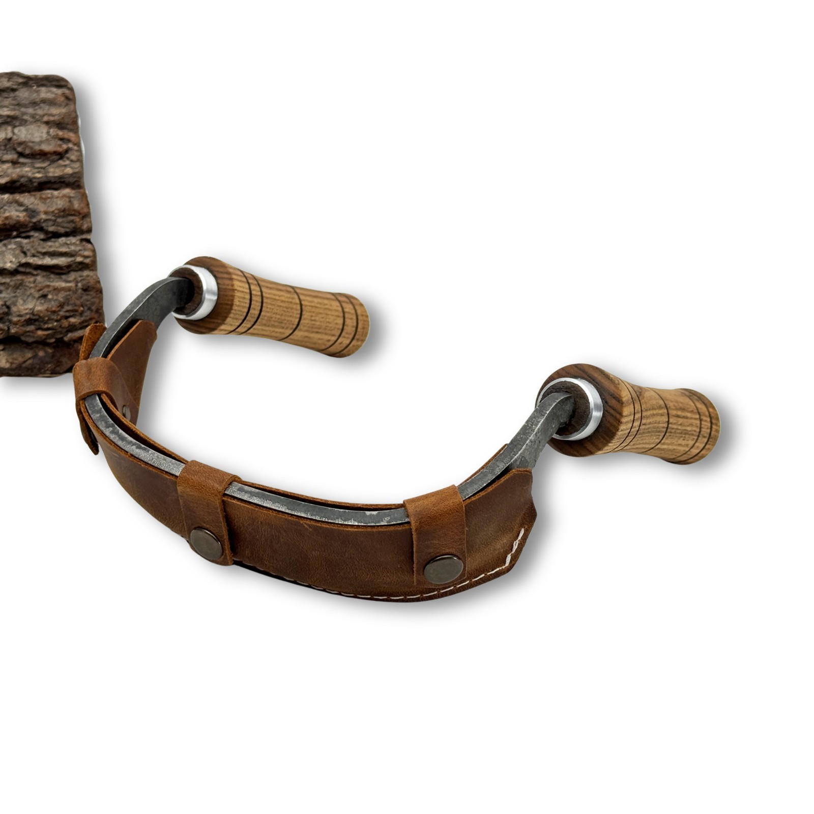 Hand-Forged Inshave Knife for Chair Making Traditional Wood Shaping Tool Sheath