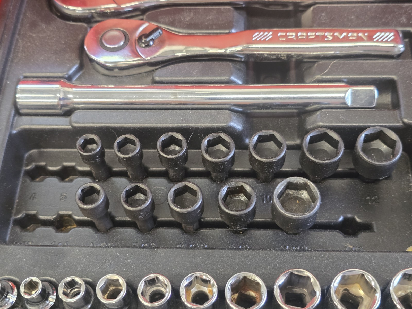 Sears Craftsman USA 200+Pc. Mechanics Tool Socket Ratchet Set 3 Drawer Lite Use