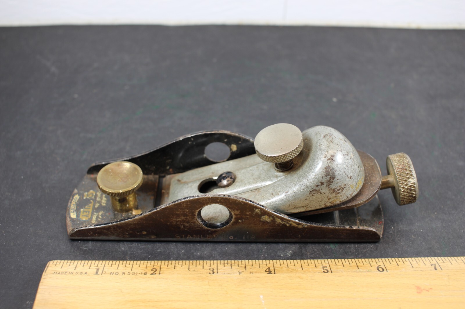 Vintage Stanley No.118 Low Profile Wood Plane