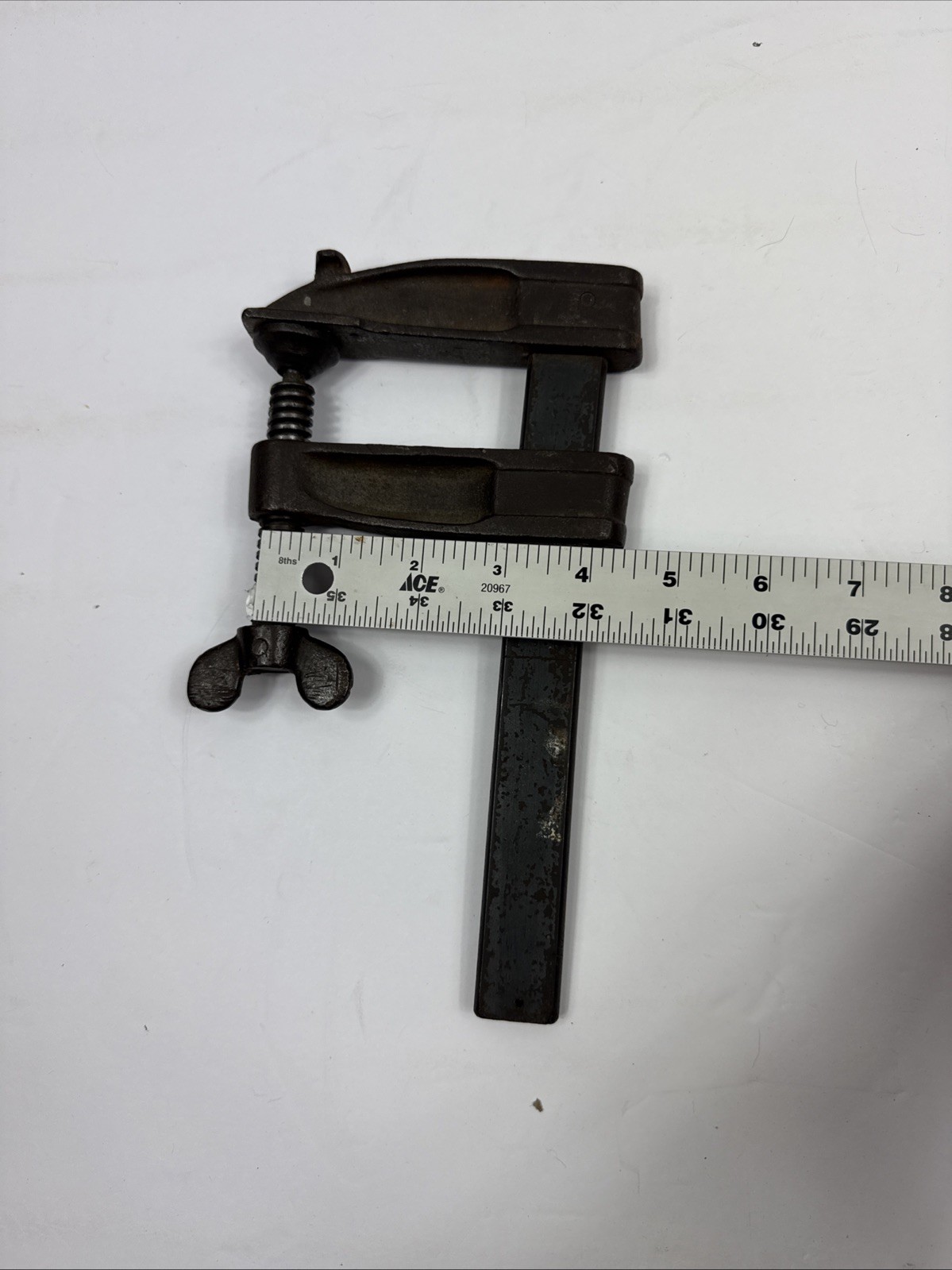 Vintage Wetzler Bar Clamps Cast Iron Long Island City, NY Woodworking Clamp