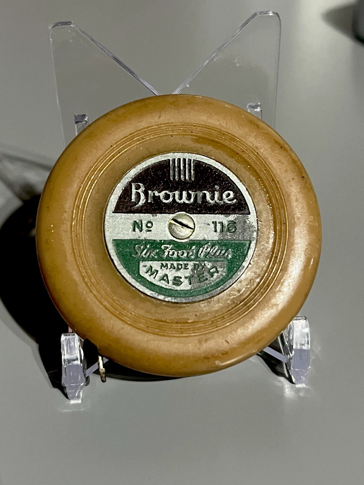 Vintage BROWNIE No. 116 Made by Master “Six Foot Plus” Tape Measure Tool