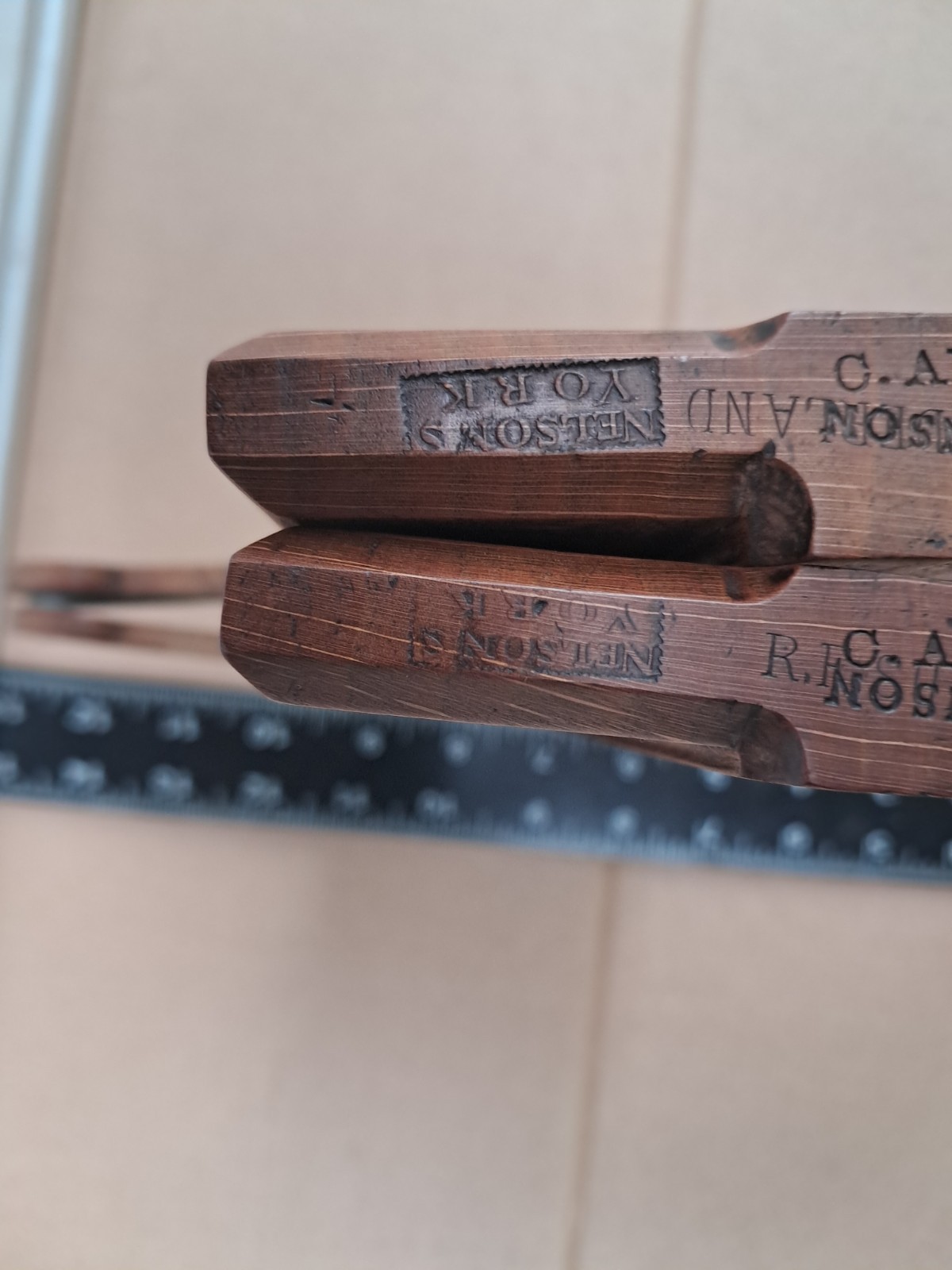 Vintage Nelson of York No 3 Hollow & Rounds Moulding Planes Very Good Condition