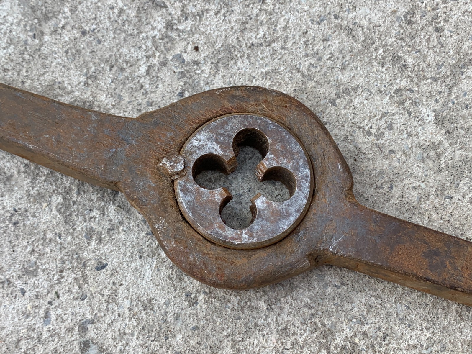 Vintage Threading Die Stock Holder / Soviet Old Hand Tool / Made in USSR.