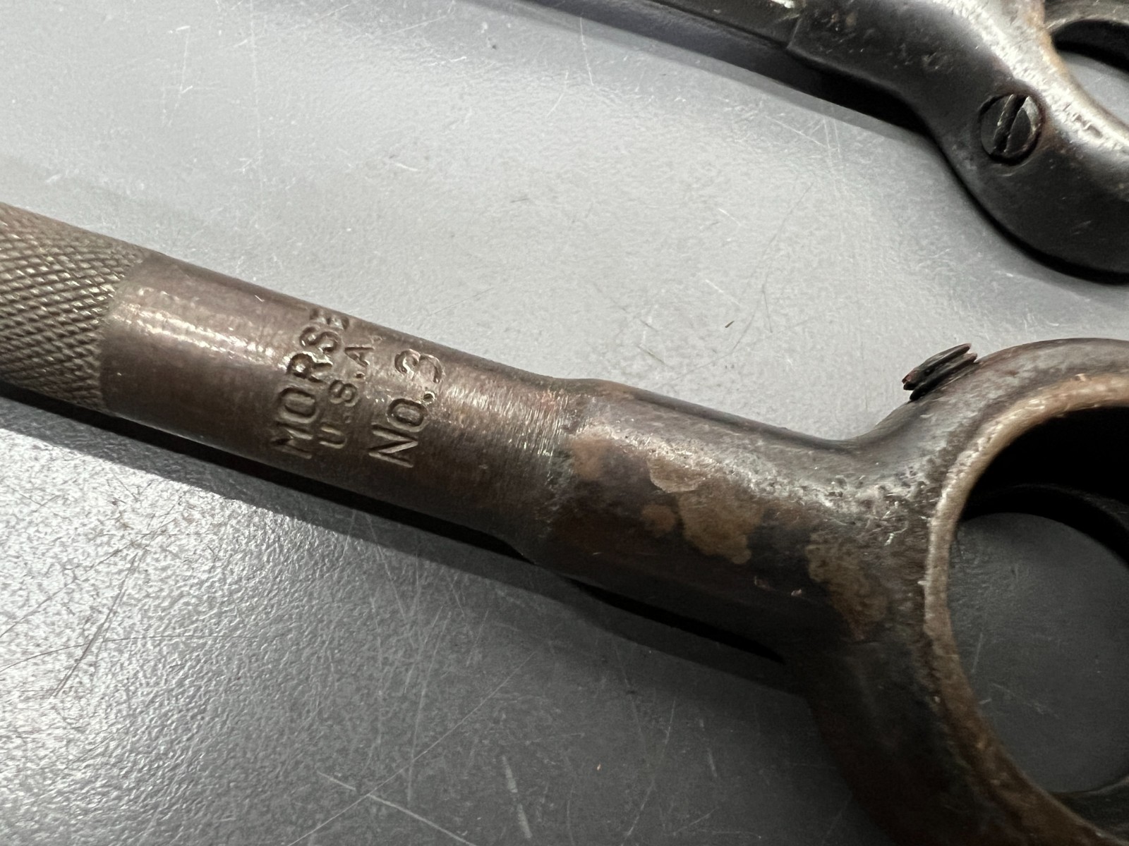 (R) VINTAGE MORSE No. 2 & 3 MACHINIST DIE WRENCH SET 3/4″ 1″ DIES – VGC – USA