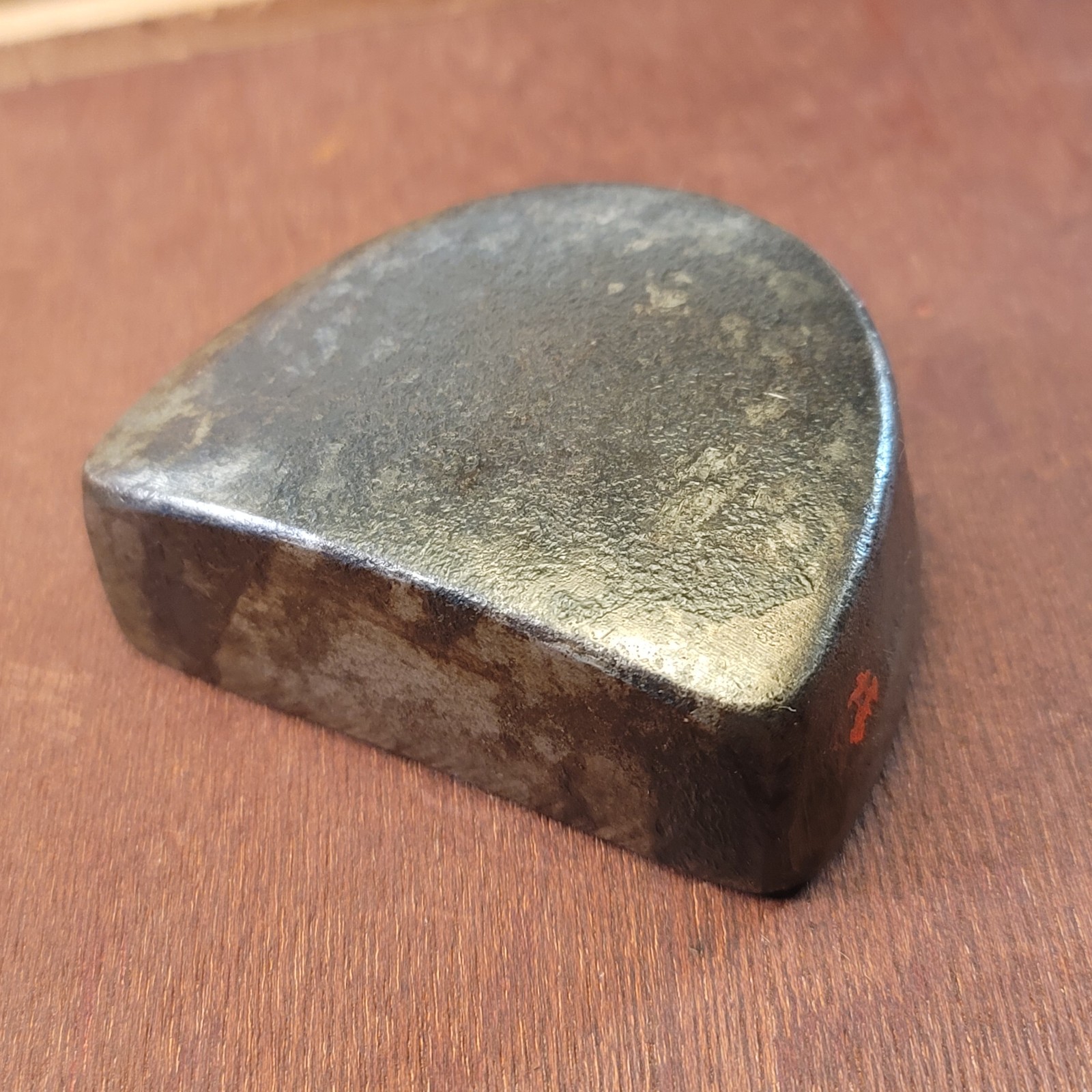 Vintage “Forged” Heel Dolly Metal Working Tool “Red Coloring” 1 Lb. 4 oz.