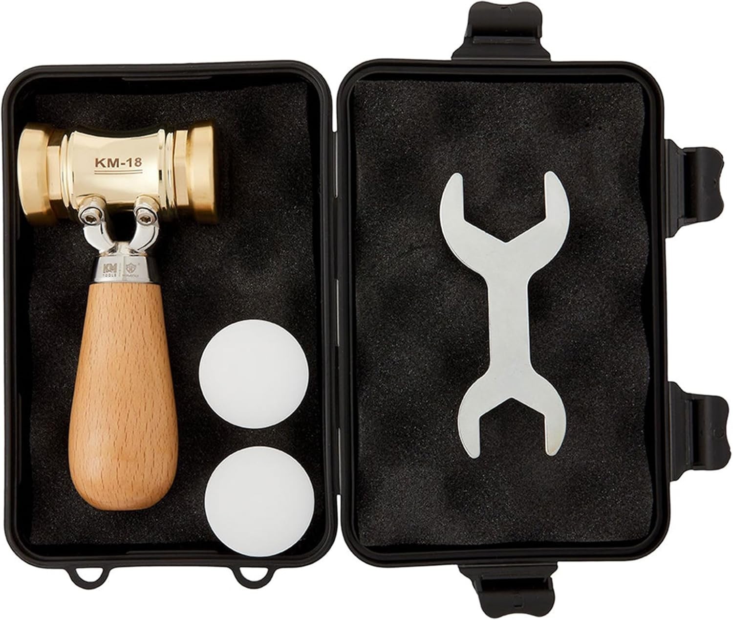 Woodworking Brass Chisel Mallet – Interchangeable Heads – 22Ounce