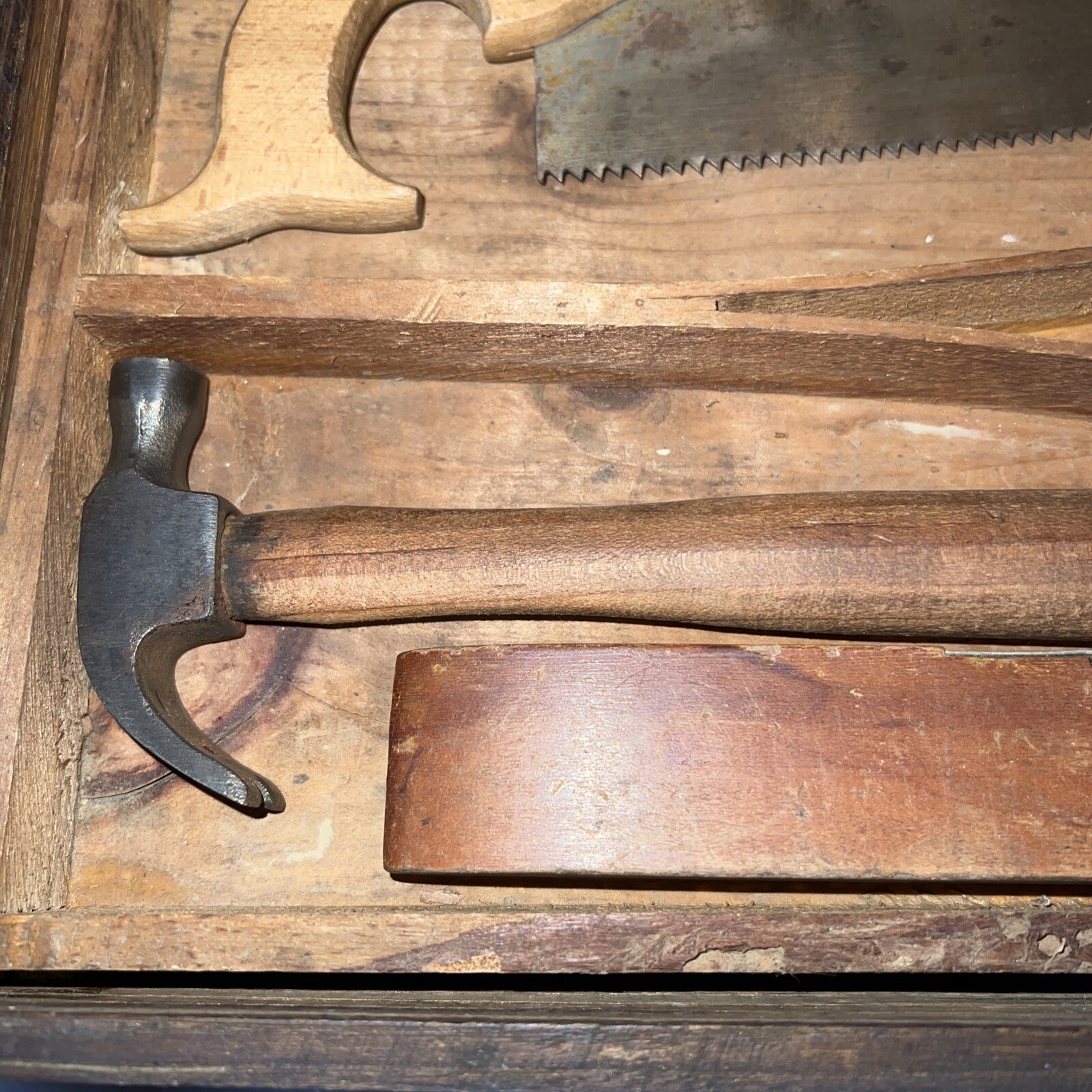 Antique Children’s The Standard Boys Tool Chest w/ Label New York Numbered 3725