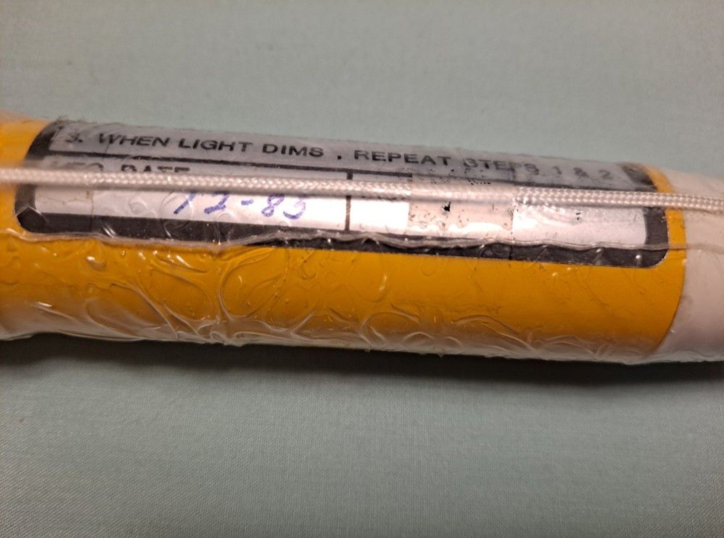 EXTREMELY RARE URINE OR PEE POWERED FLASH LIGHT WATER ACTIVATED MODEL ELWA-2 MFG