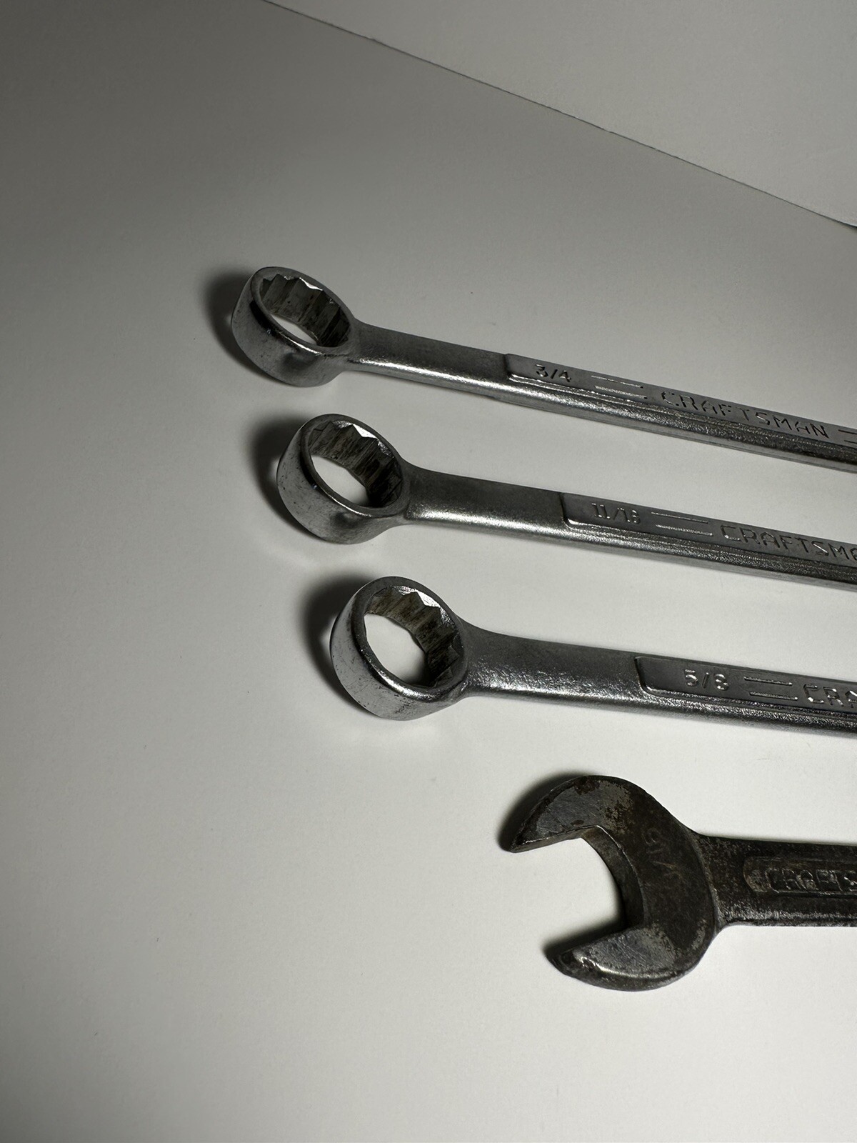 VINTAGE CRAFTSMAN USA V Wrench MIXED Lot – 11/16, 3/4, 5/8, 1725B 1/2 9/16