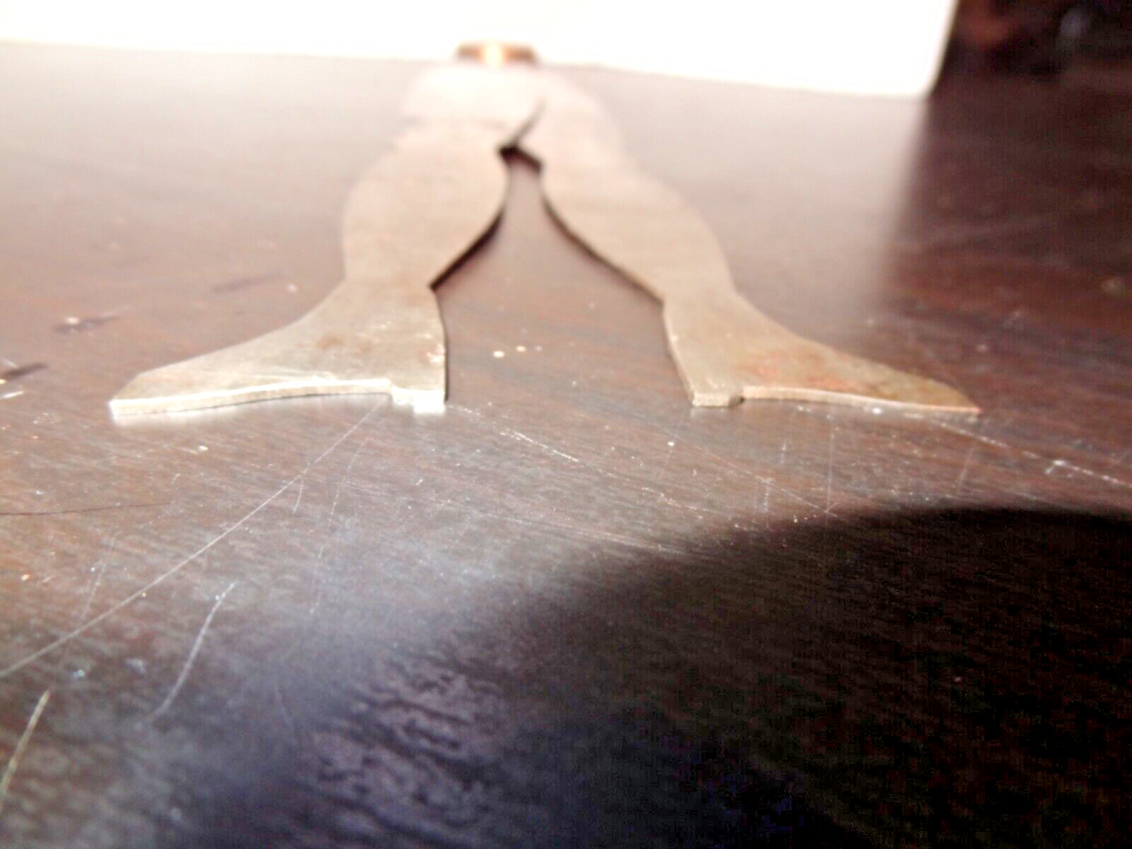Vintage Dancing Lady Legs Leg 10.5″ Steel Metal Calipers Antique Folk Art