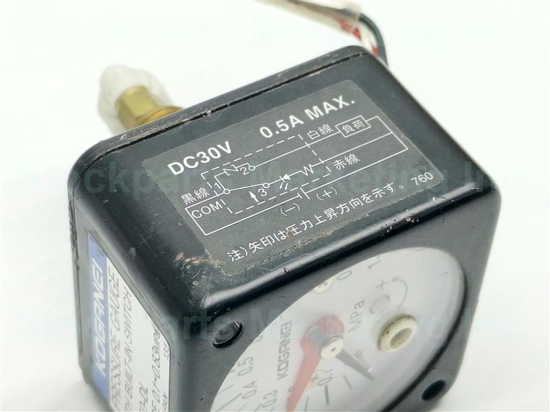 Koganei GS1-50-DL GS150DL Pressure Gauge With Built-In Switch 0.1-0.83MPa DC30V