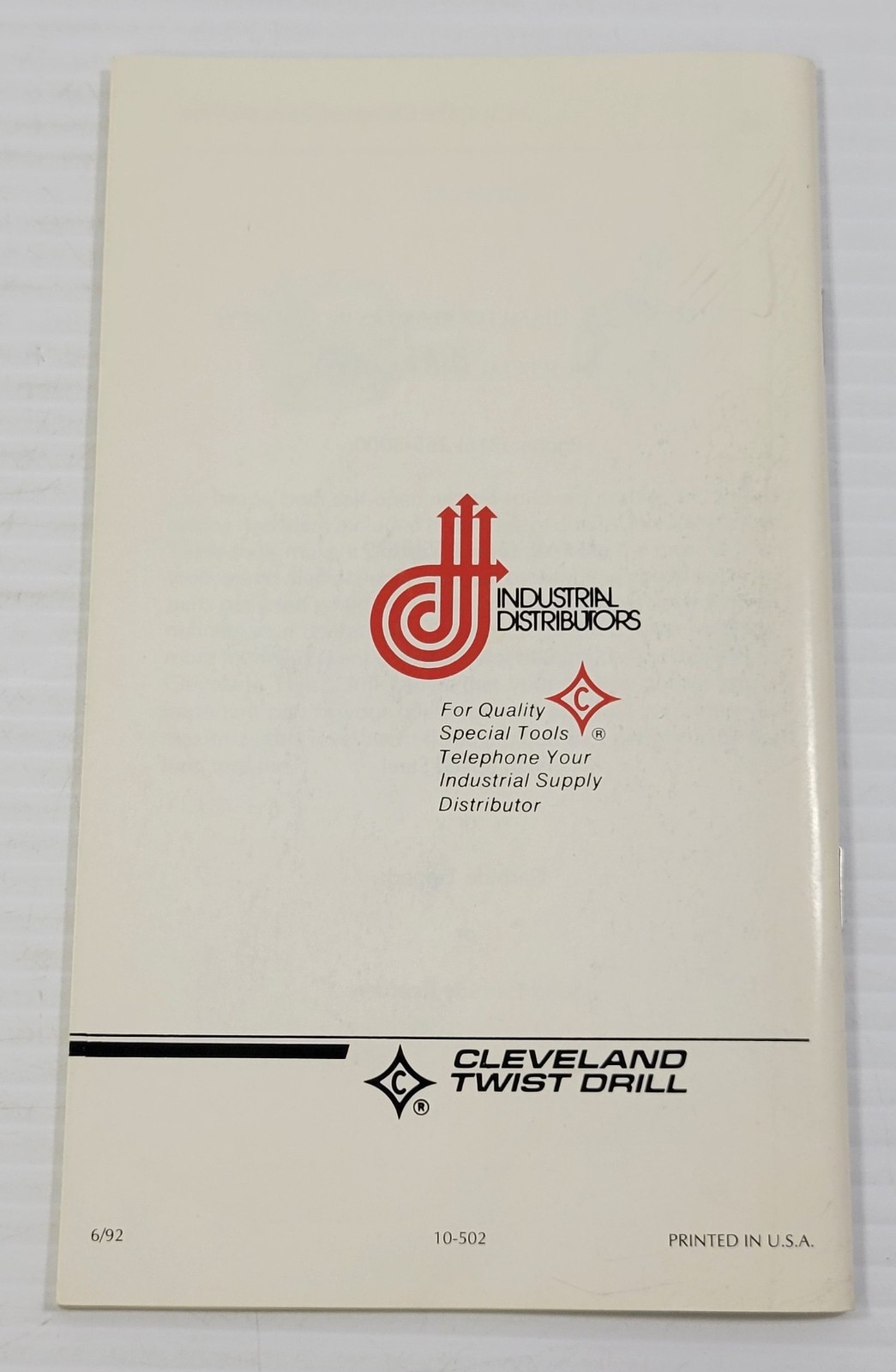 *L2) Use and Care of Reamers (1992, Cleveland Twist Drill Co., Booklet)