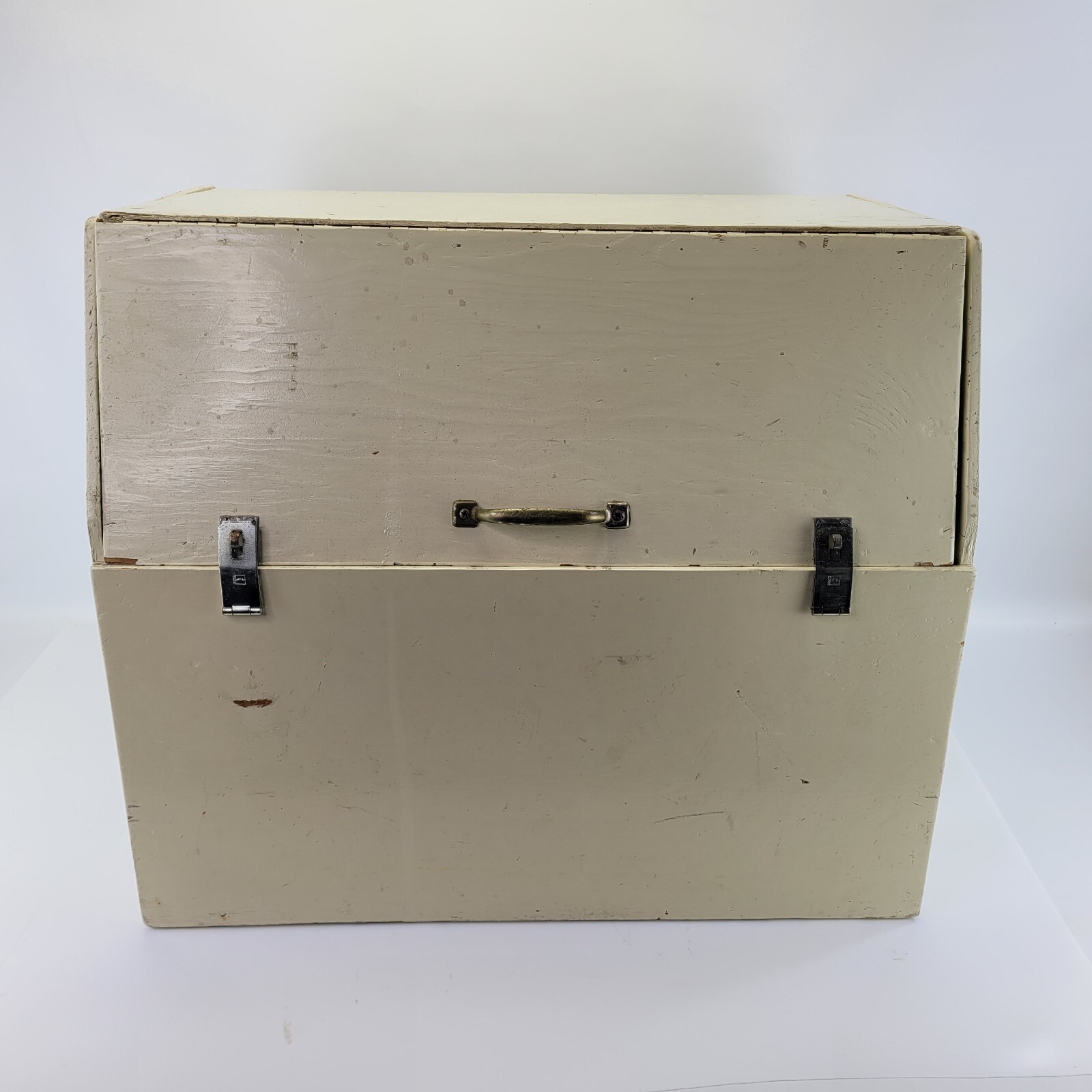 Large Wooden Tool Box Chest Storage Toolbox Wooden Tray Insert 24x21x19 Vintage