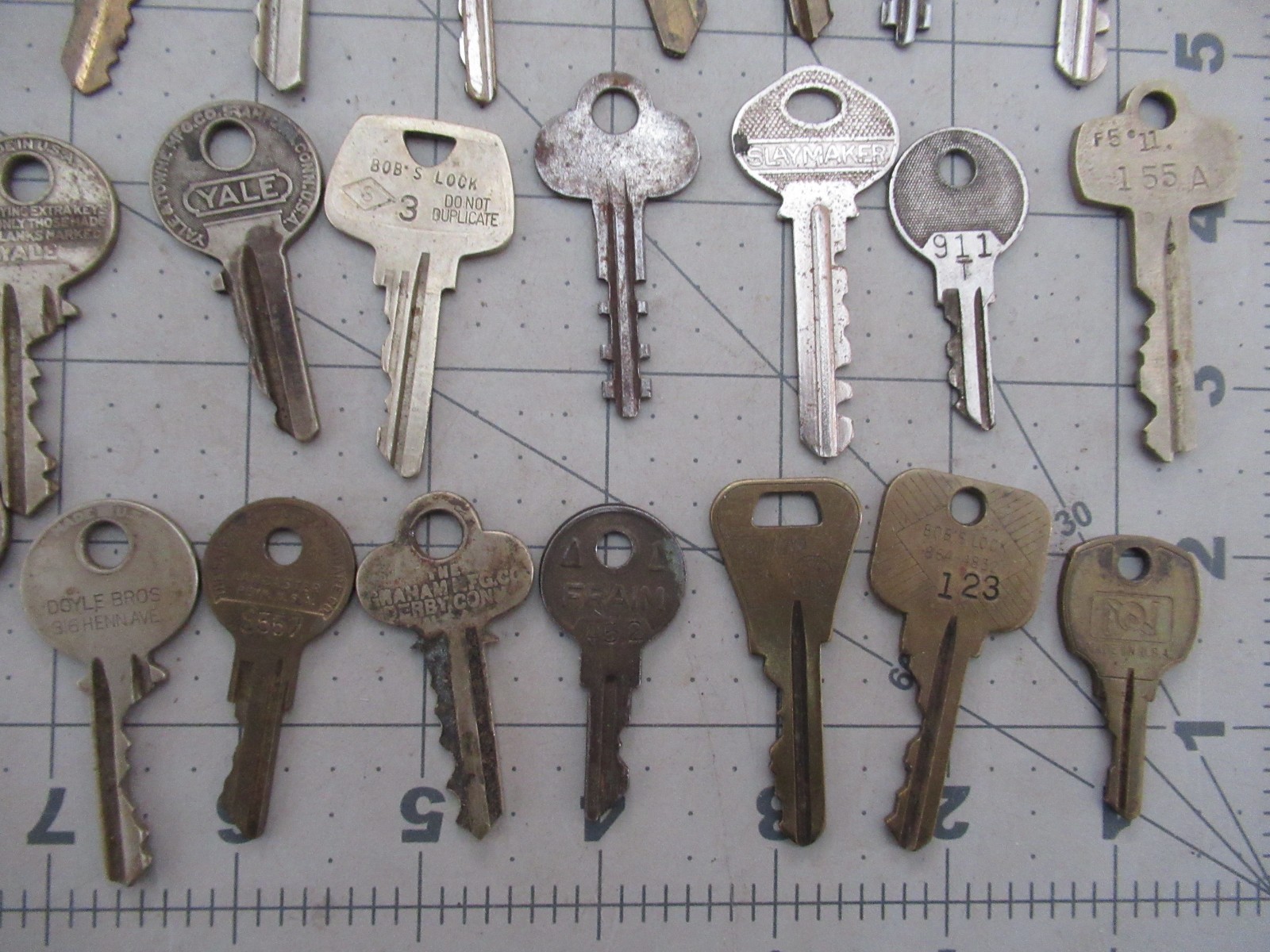 Lot of 57 Assorted Vintage Keys