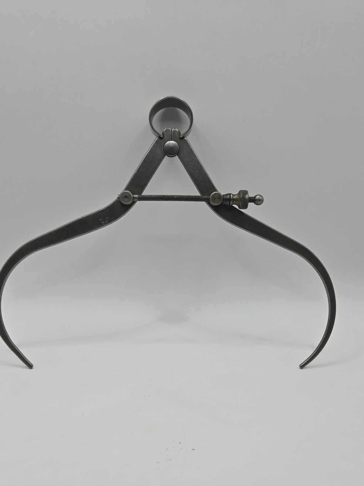 Vintage L.S. Starrett 6” Flat-Leg Spring Outside Caliper Tool Made in USA