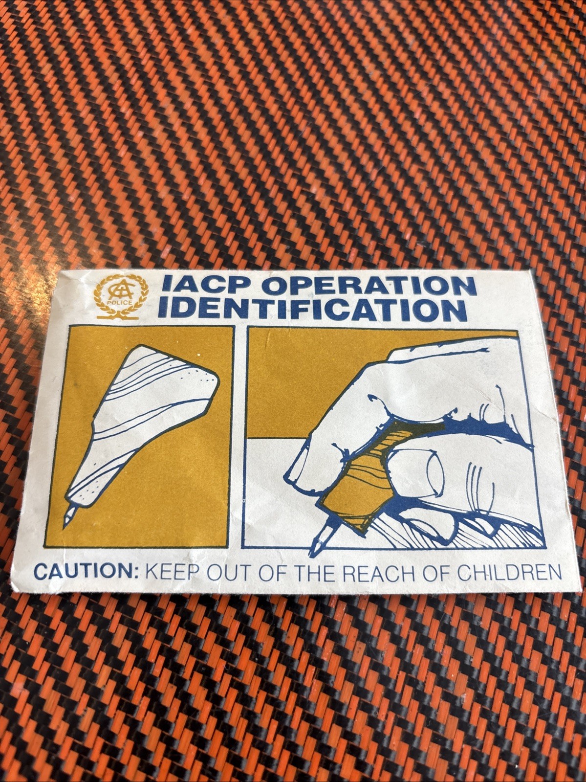 VTG Inscribing/Engraving Identification Tool by the IACP 1963 Police Rare New