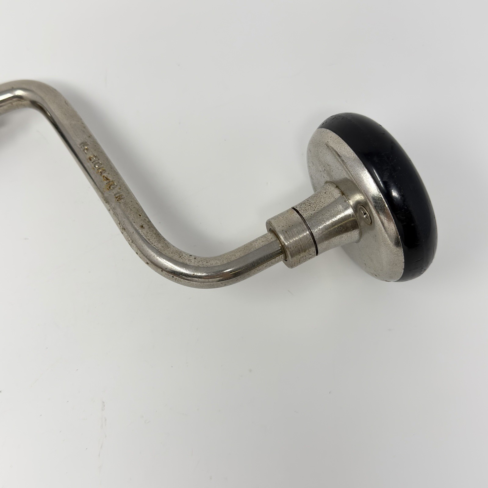 10″ STANLEY No. 2101A-10 IN BELL SYSTEM B RATCHET BRACE-ANTIQUE HAND TOOL-DRILL