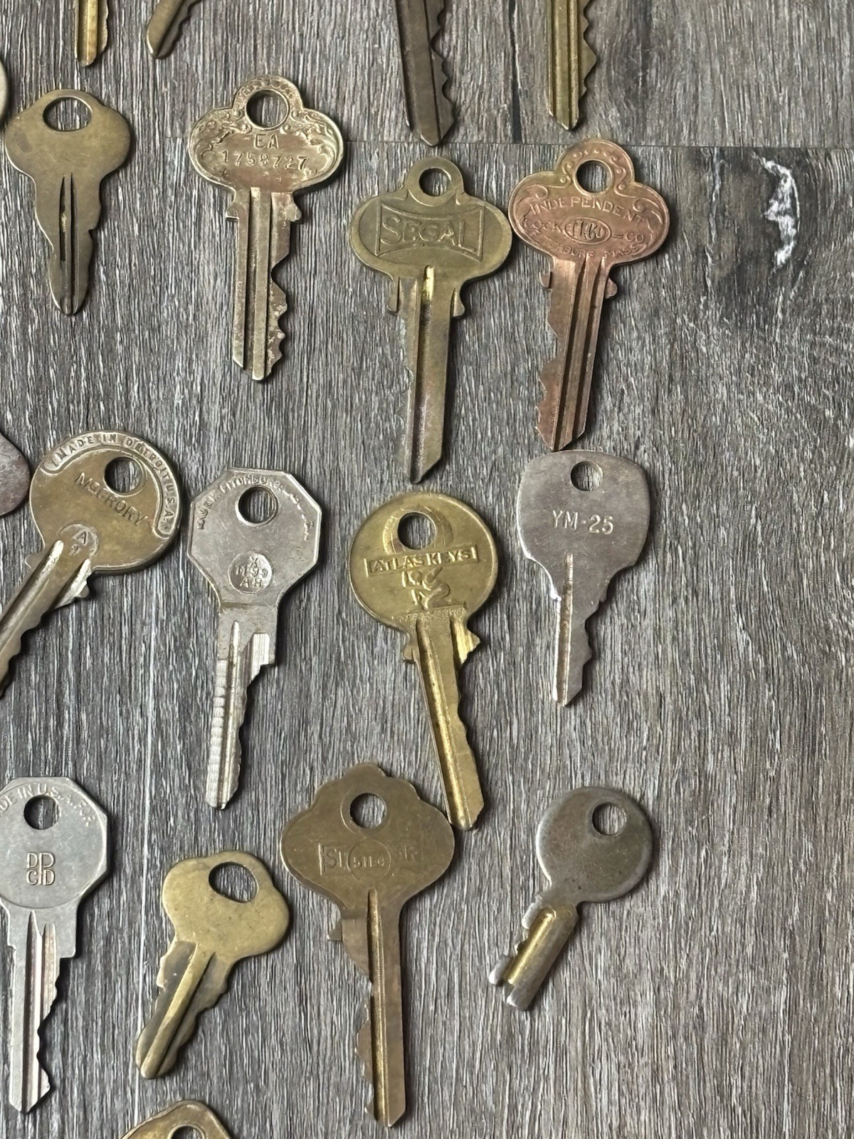 Lot Of 75 Vintage Keys Various Makes/ Types