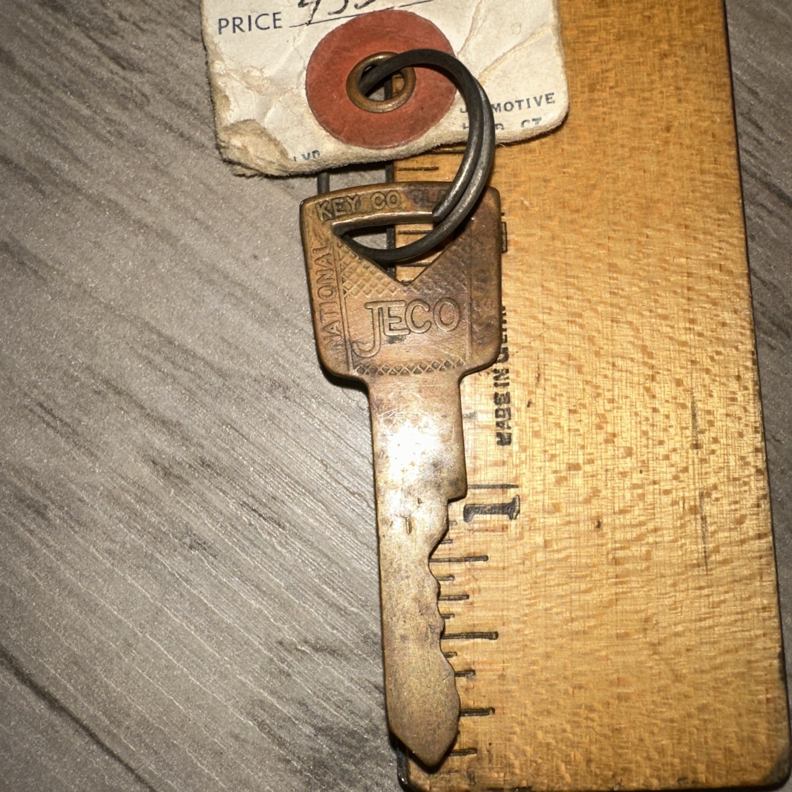 Antique Ford Car Key #H18 Jeco 1955 Ford Original Key!