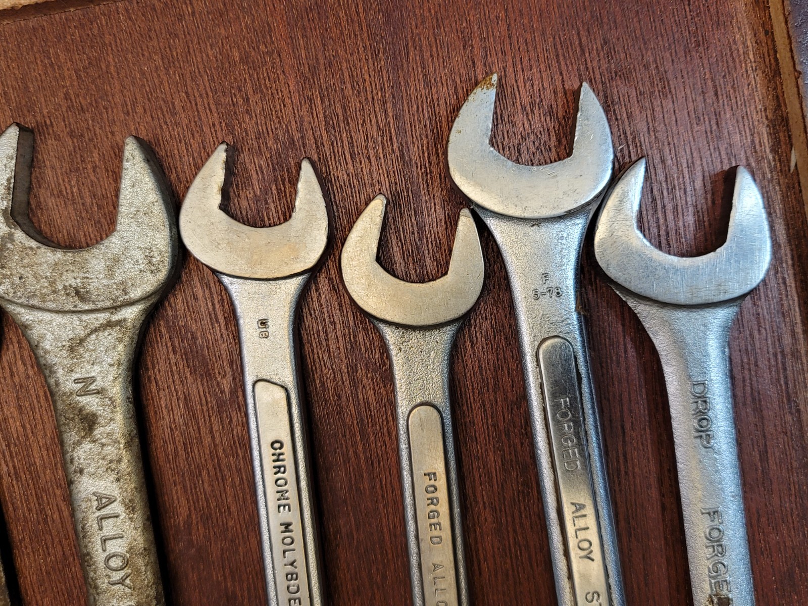 Lot of 9 Vintage Japan Made Wrenches Auto Kit / Motorcycle Tools
