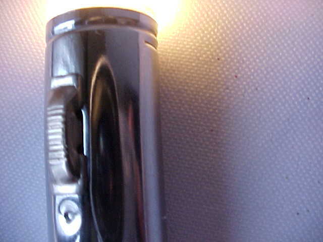 Silver Metal Flashlight Has Pocket Clip On Batteries Not Included 5″ Long Used