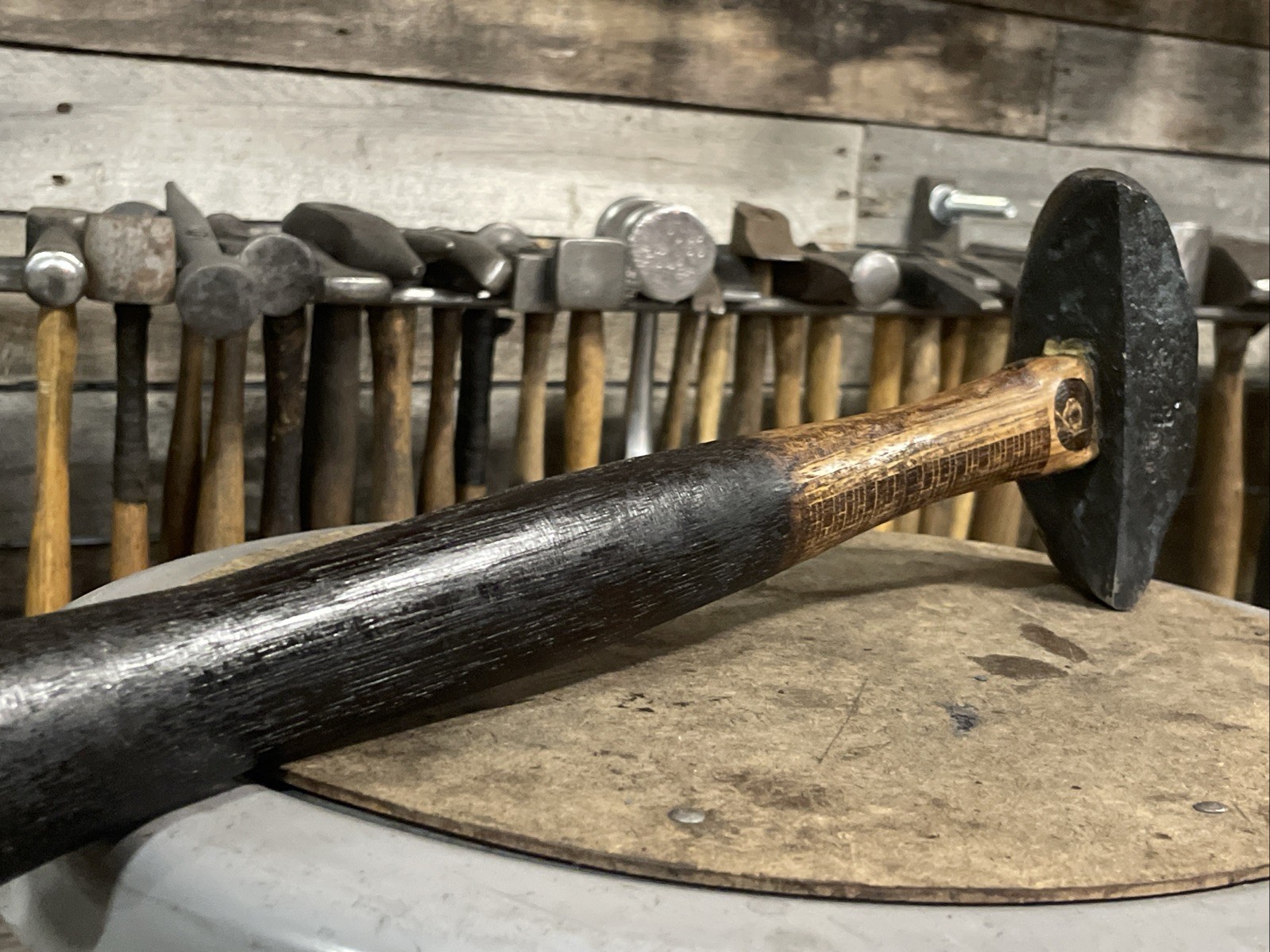 Blacksmiths Double Diagonal Peen Forging Hammer/ Hand Forged 4140 Steel 2 1/4 Lb