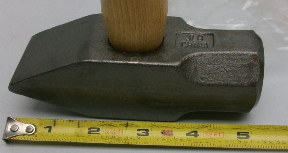 BARCO SUPER DUTY CROSS PEEN 3 LB. BLACKSMITH HAMMER 05 428 NEW #197APBB