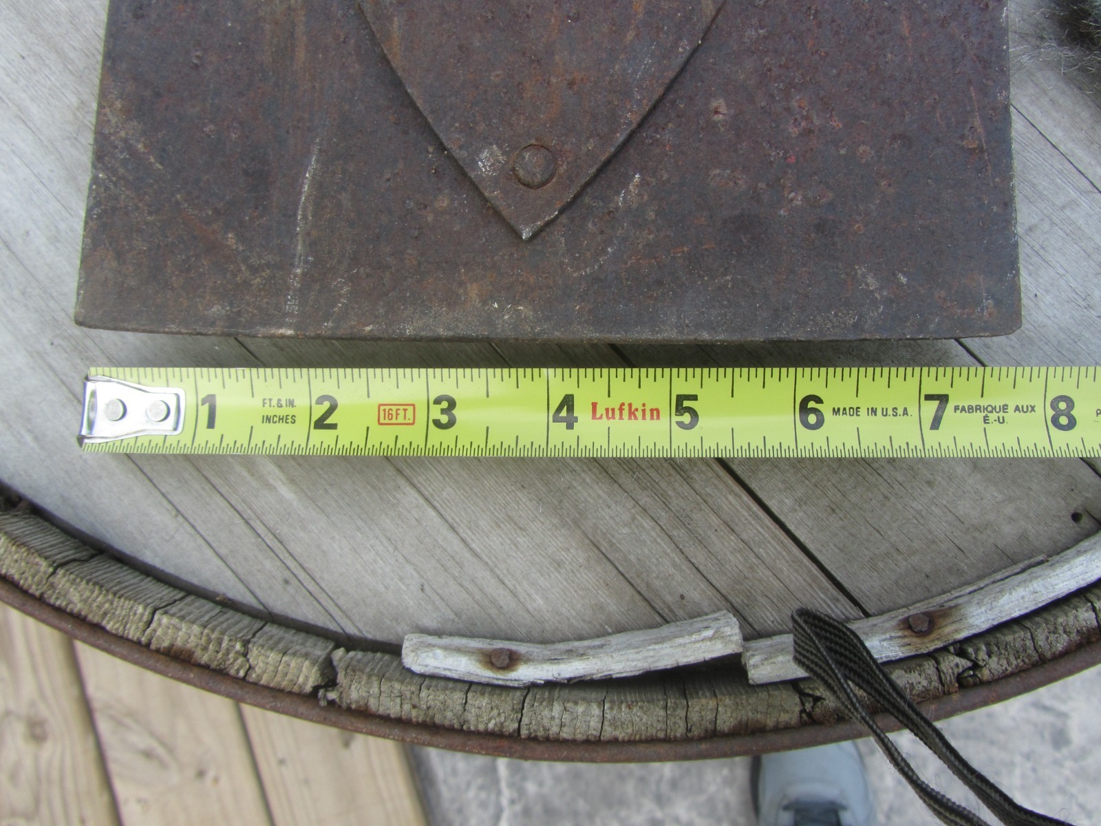 Vintage Baldwin Tool Works Scraper straight edge good handle 55 in total length