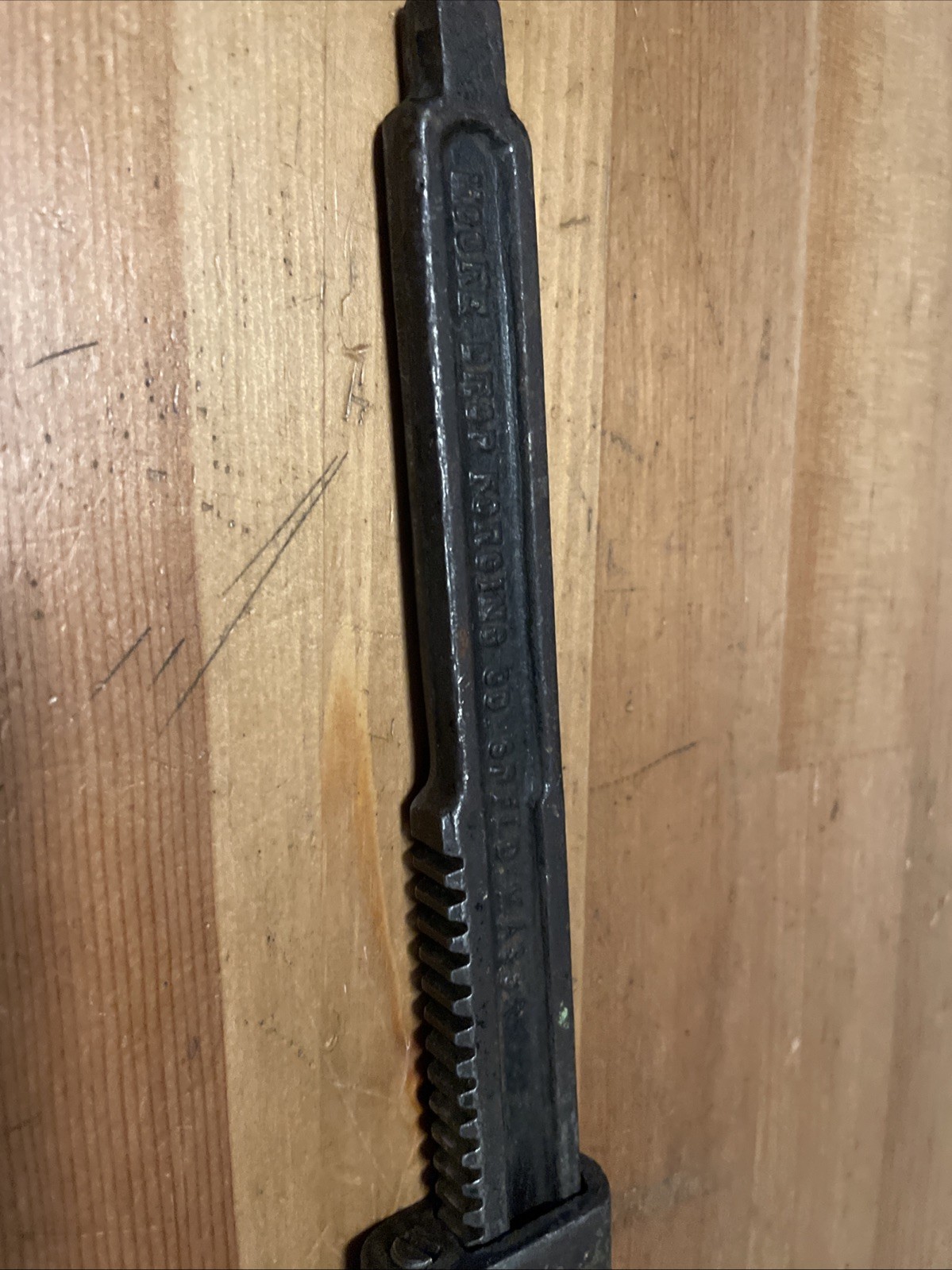 Moore Drop Forged 9” Adjustable Monkey Wrench Springfield Mass Vintage USA