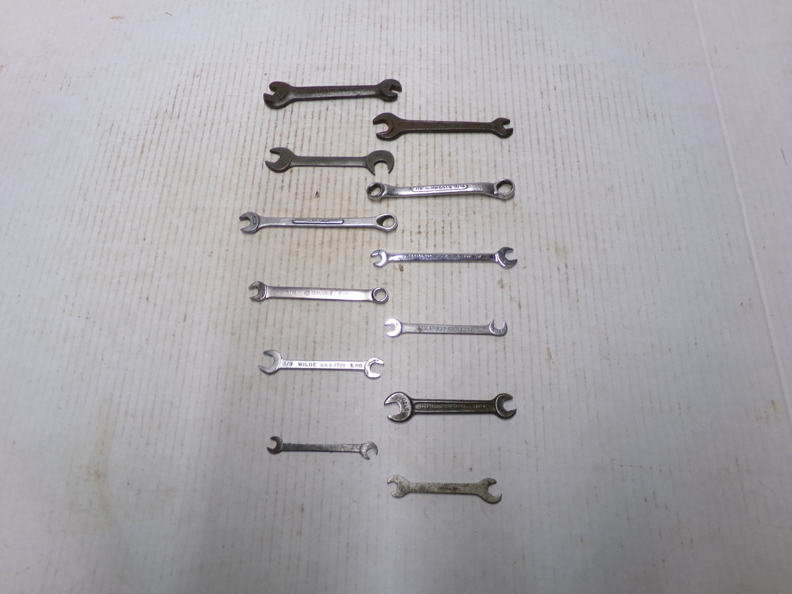 Lot of 12 Small Combination Ignition Wrenches Blue Line SK Tools Barcalo Kobalt