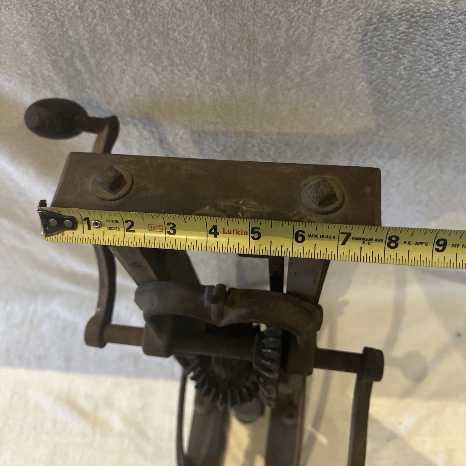Antique Vintage Foldable James Swan Co Boring Machine-Barn Beam Drill – See Desc