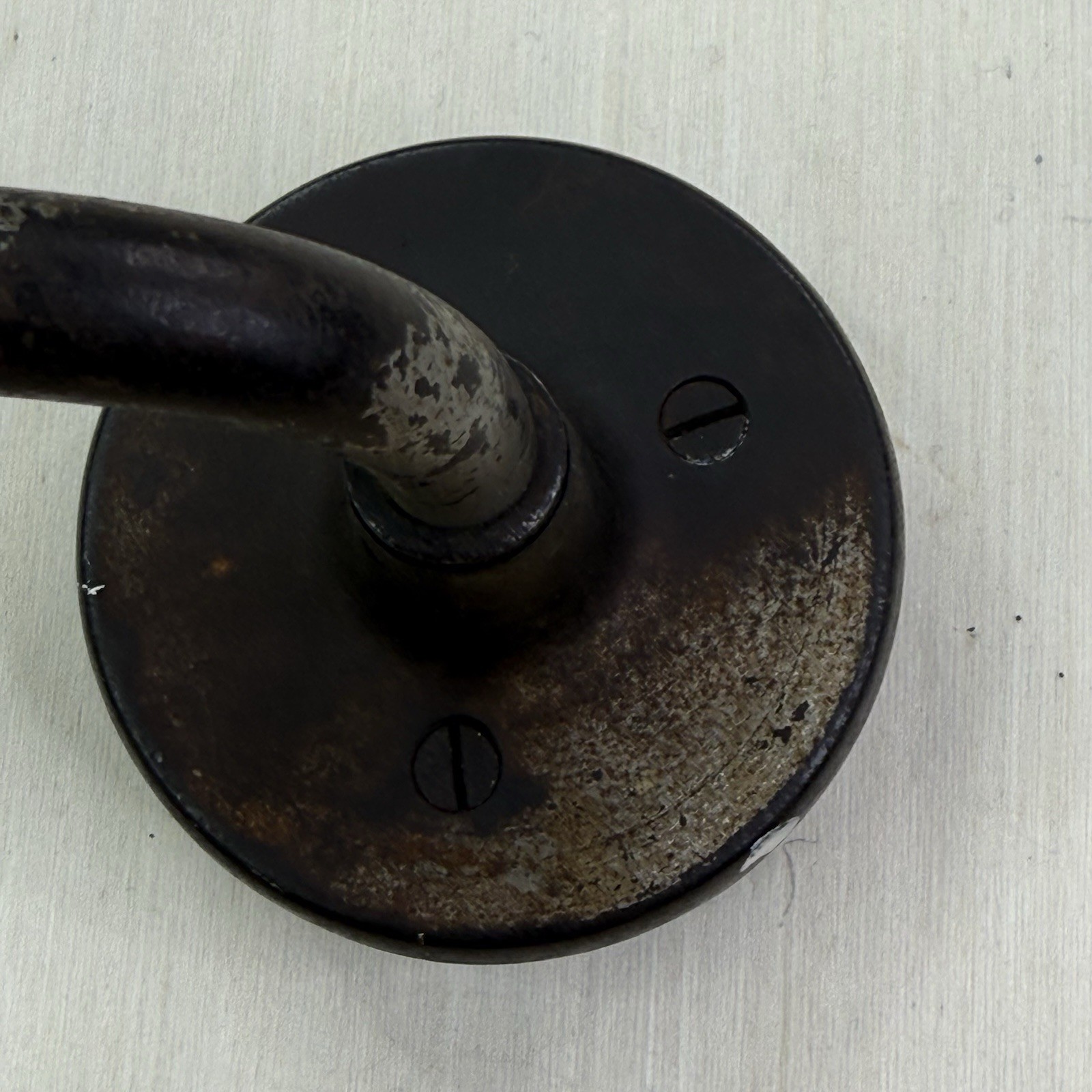 VINTAGE MANUAL HAND CRANK DRILL WITH WOODEN HANDLES RACHETING HEAD REVERSIBLE