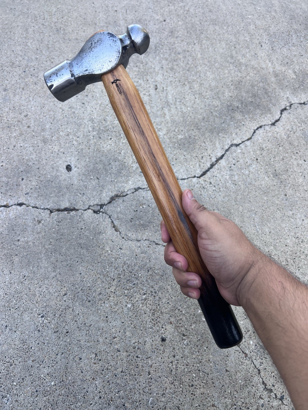 Bad-Hammer 2.7lb Unbranded Ball & Peen Hammer w/ Custom 16.5in Hickory Handle