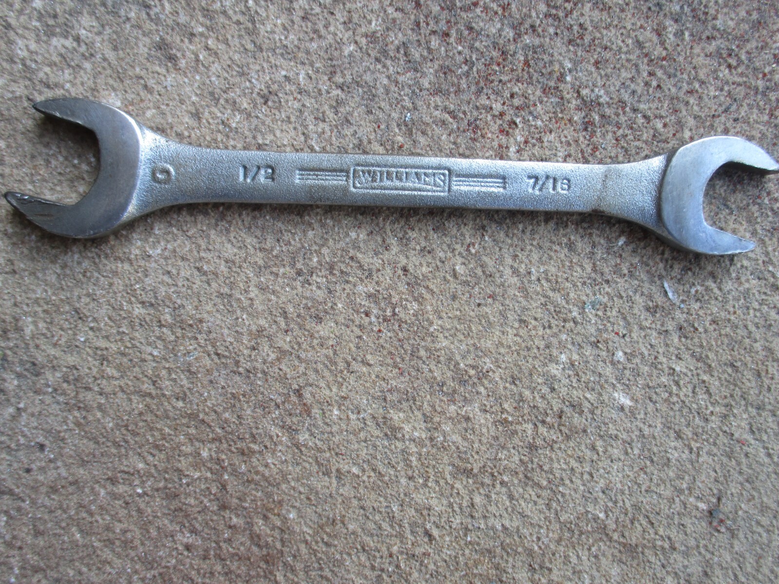 WILLIAMS WRENCH #1725 DBL OPEN END WRENCH 1/2″ X 7/16″ WRENCH MADE IN USA