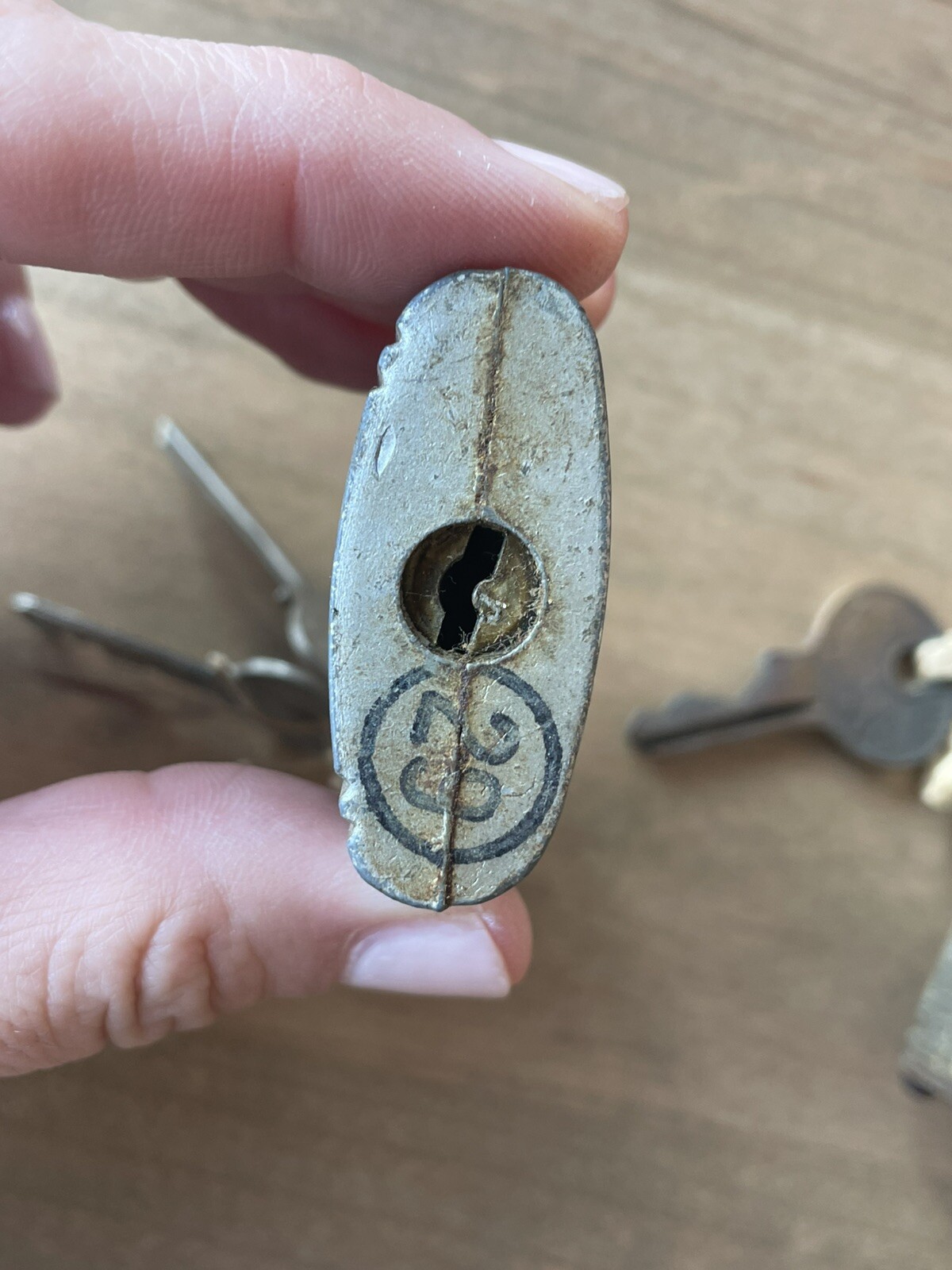 2 Vintage Locks w Orig. Keys,Works. Slaymaker Rustless,Master lock W/ Lion Key.