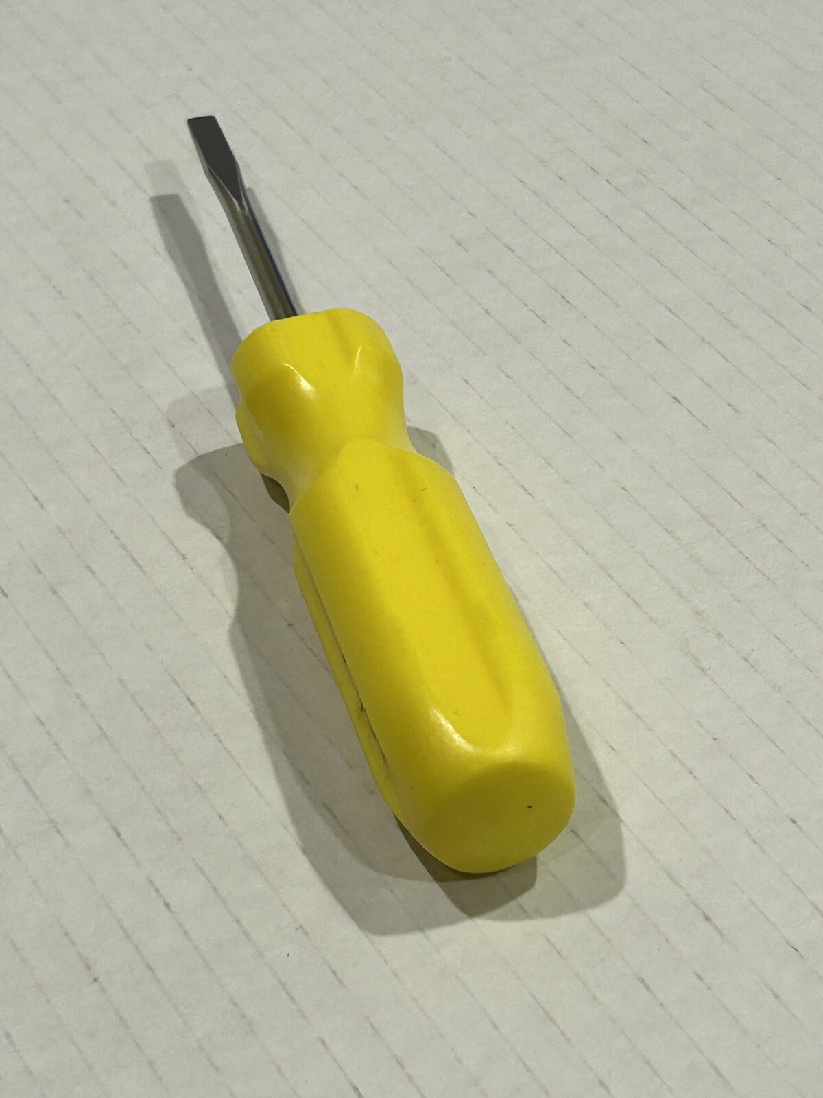 Rare Vintage Yellow Stanley NASCAR Racing Flat Head Slotted Screwdriver USA