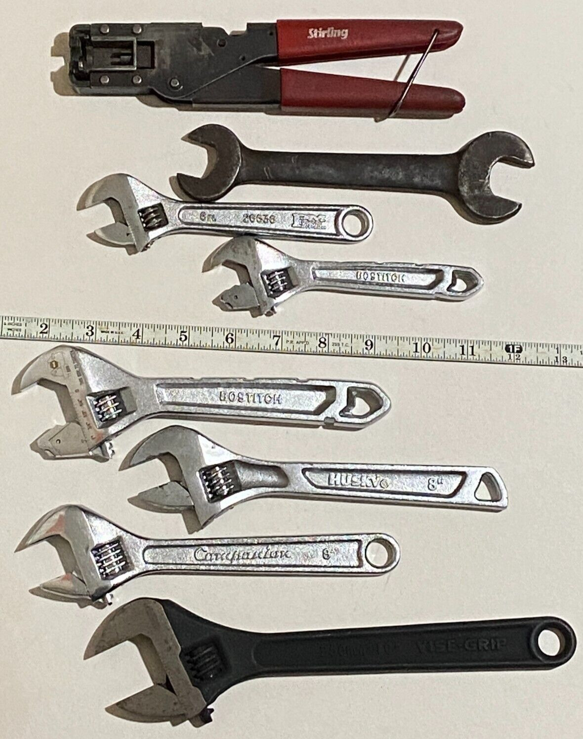 VINTAGE & ANTIQUE – WRENCH LOT – MIXED – HUSKY – COMPANION – BOSTITCH