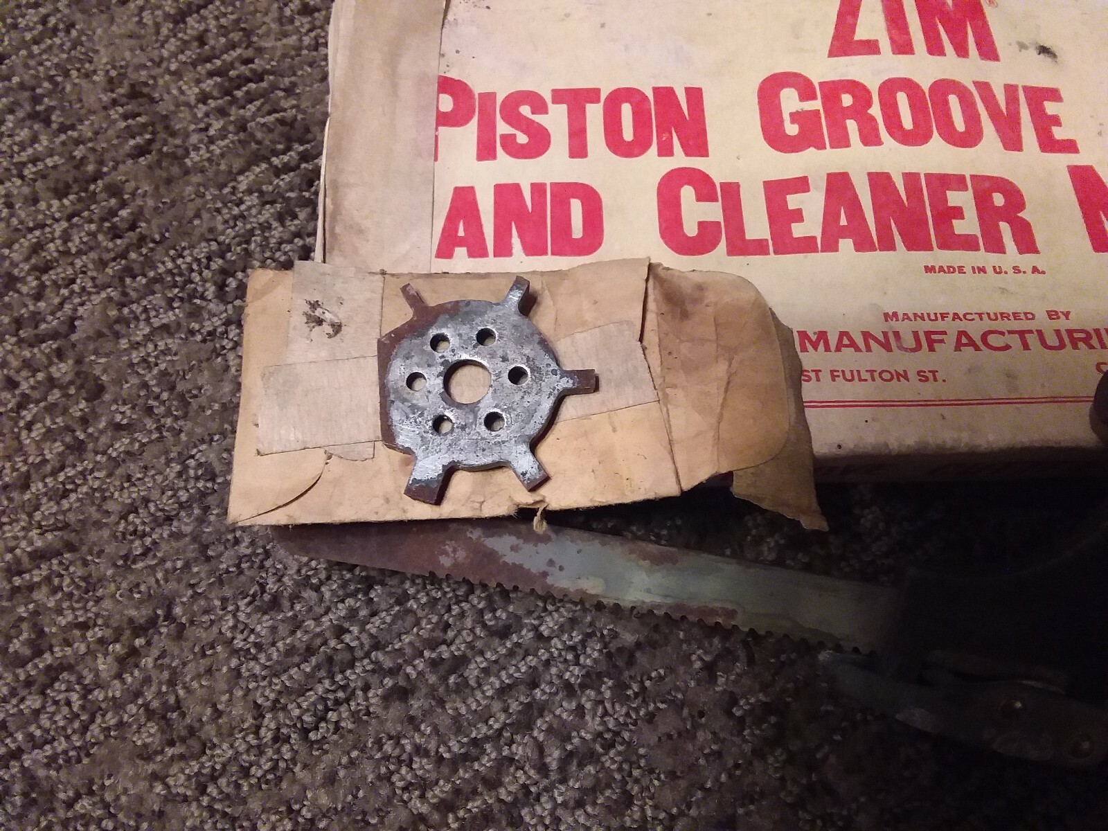 ZIM PISTON GROOVE CUTTER AND CLEANER 222 NOS